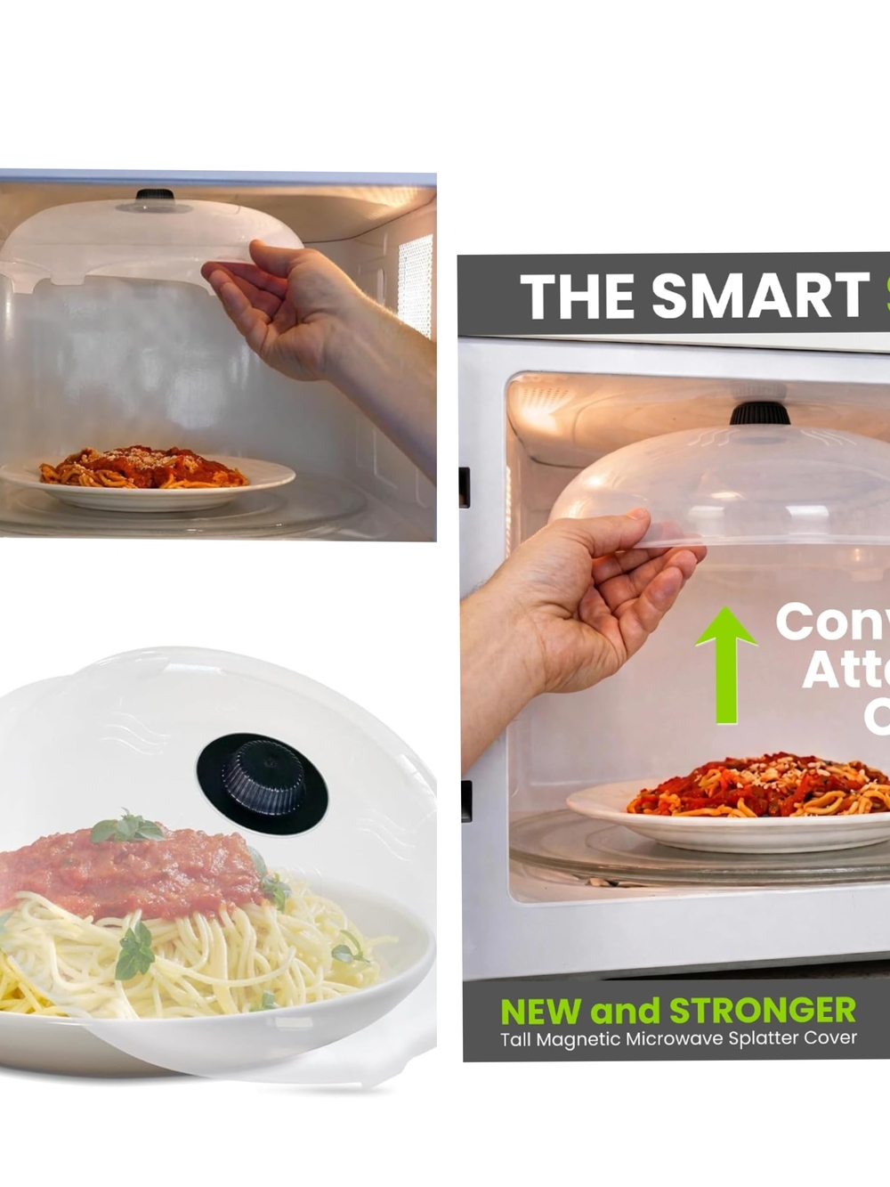 Magnetic Microwave Splatter Cover - Clear